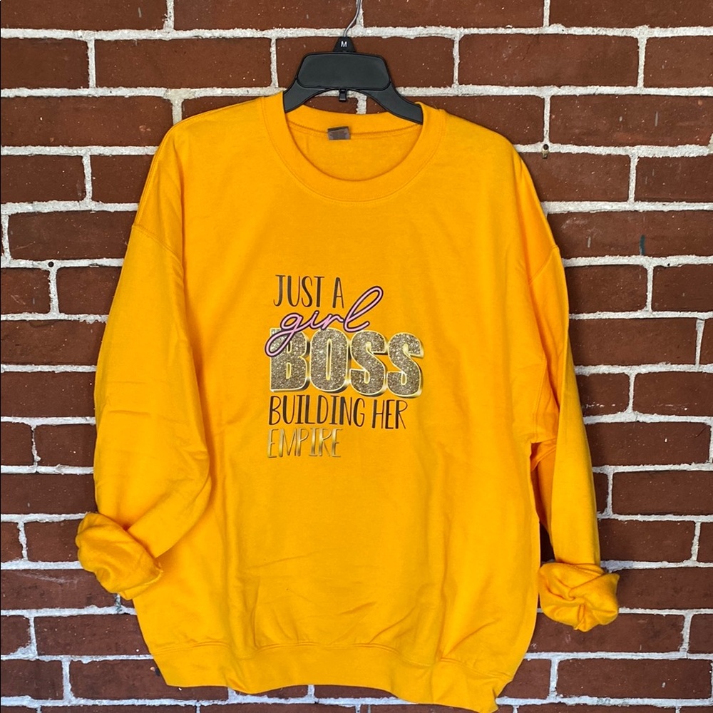New Yellow Graphic Sweater 💕